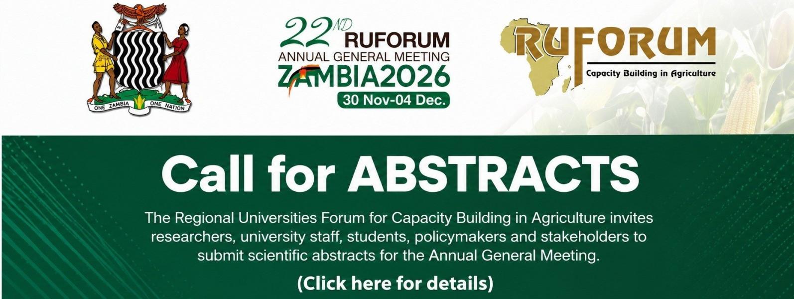 RUFORUM Abstracts Banner